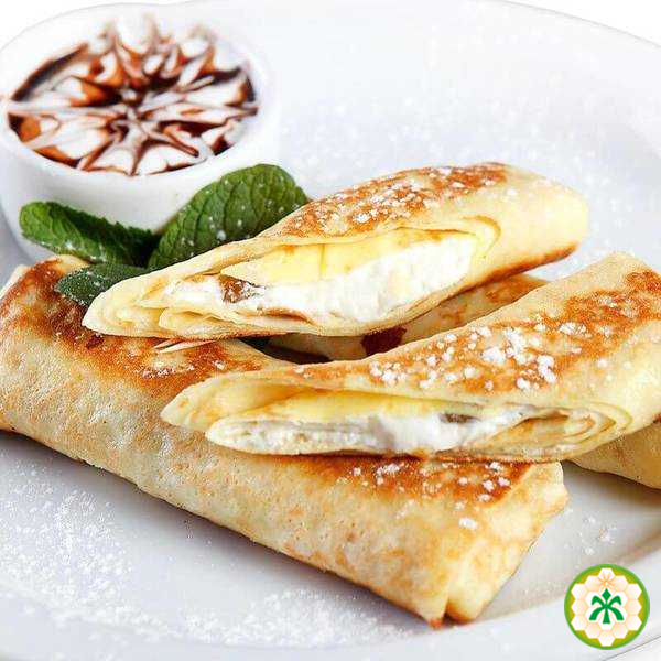 Pancakes with cheese and raisins kg